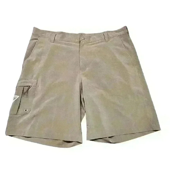 Columbia PFG Shorts Sz 42x10 Gray Omni Shield Fishing Hiking Performance - Picture 1 of 12
